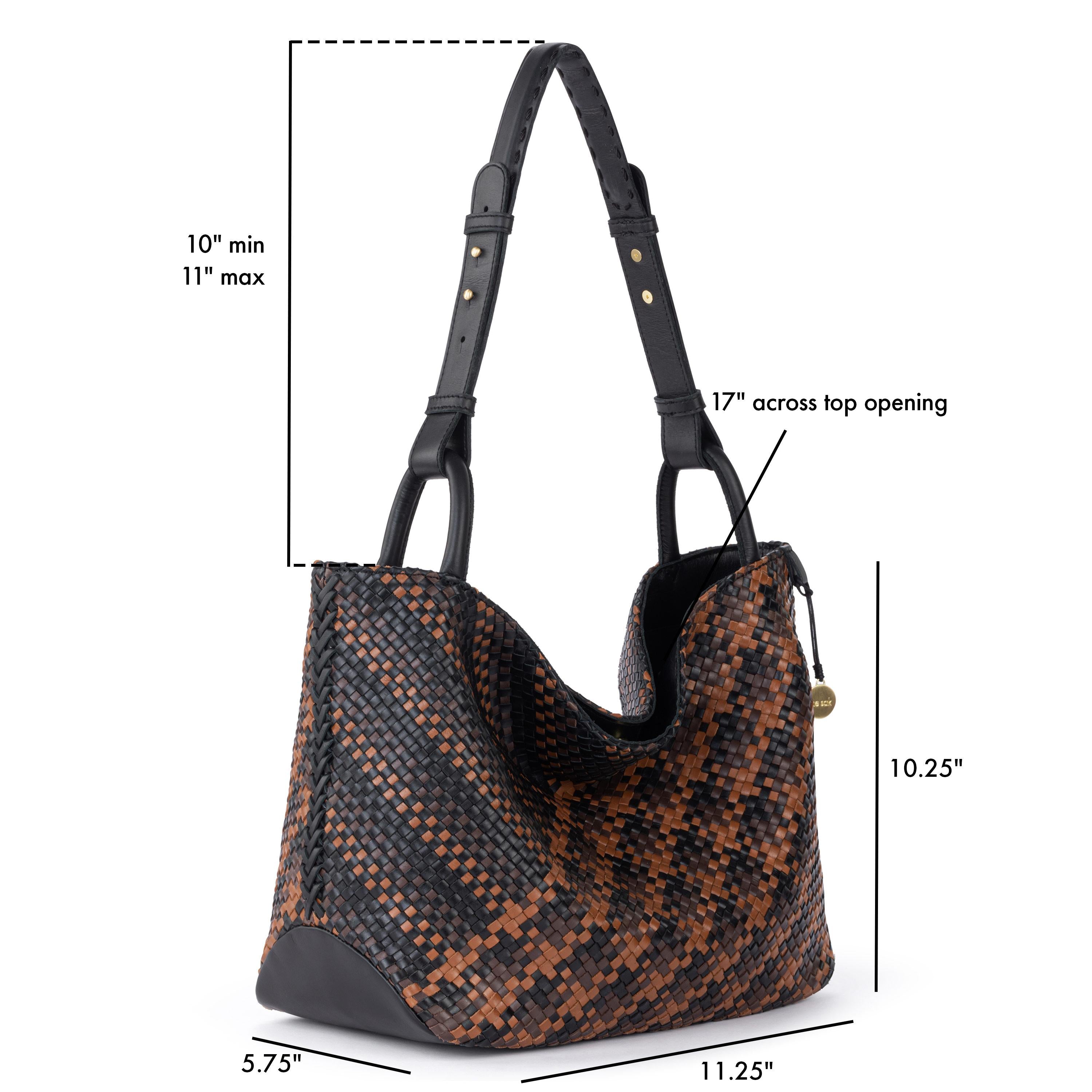 The Sak Los Feliz Medium Tote - Leather - Espresso Woven