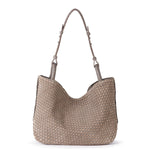 The Sak Los Feliz Medium Tote - Leather - Mushroom Suede Sand Suede Woven