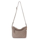 The Sak Melrose Crossbody - Leather - Mushroom Suede Sand Suede Woven