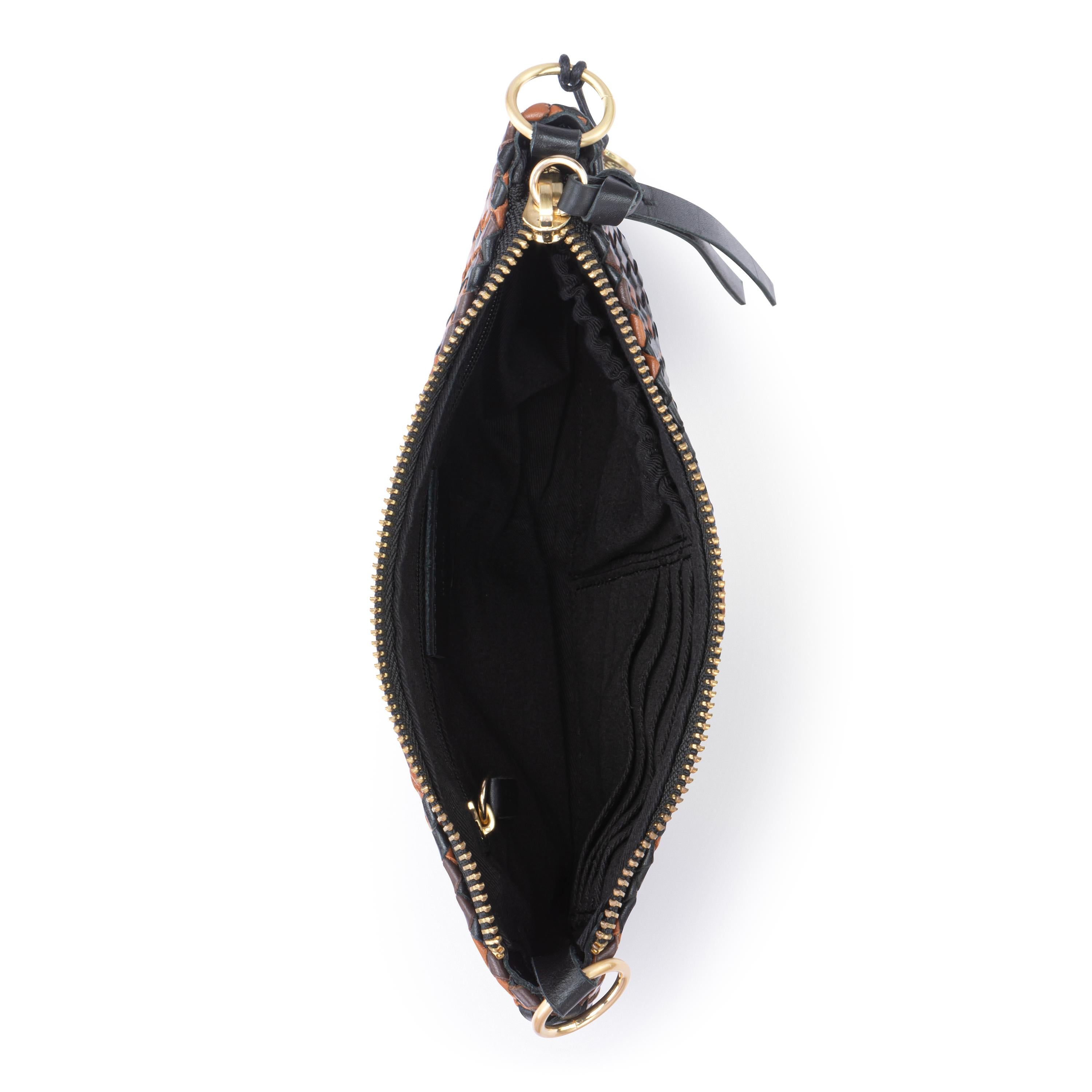 The Sak Vita Convertible Wristlet - Leather - Espresso Woven