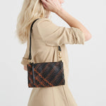 The Sak Vita Convertible Wristlet - Leather - Espresso Woven