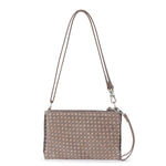 The Sak Vita Convertible Wristlet - Leather - Mushroom Suede Sand Suede Woven