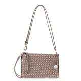 The Sak Vita Convertible Wristlet - Leather - Mushroom Suede Sand Suede Woven
