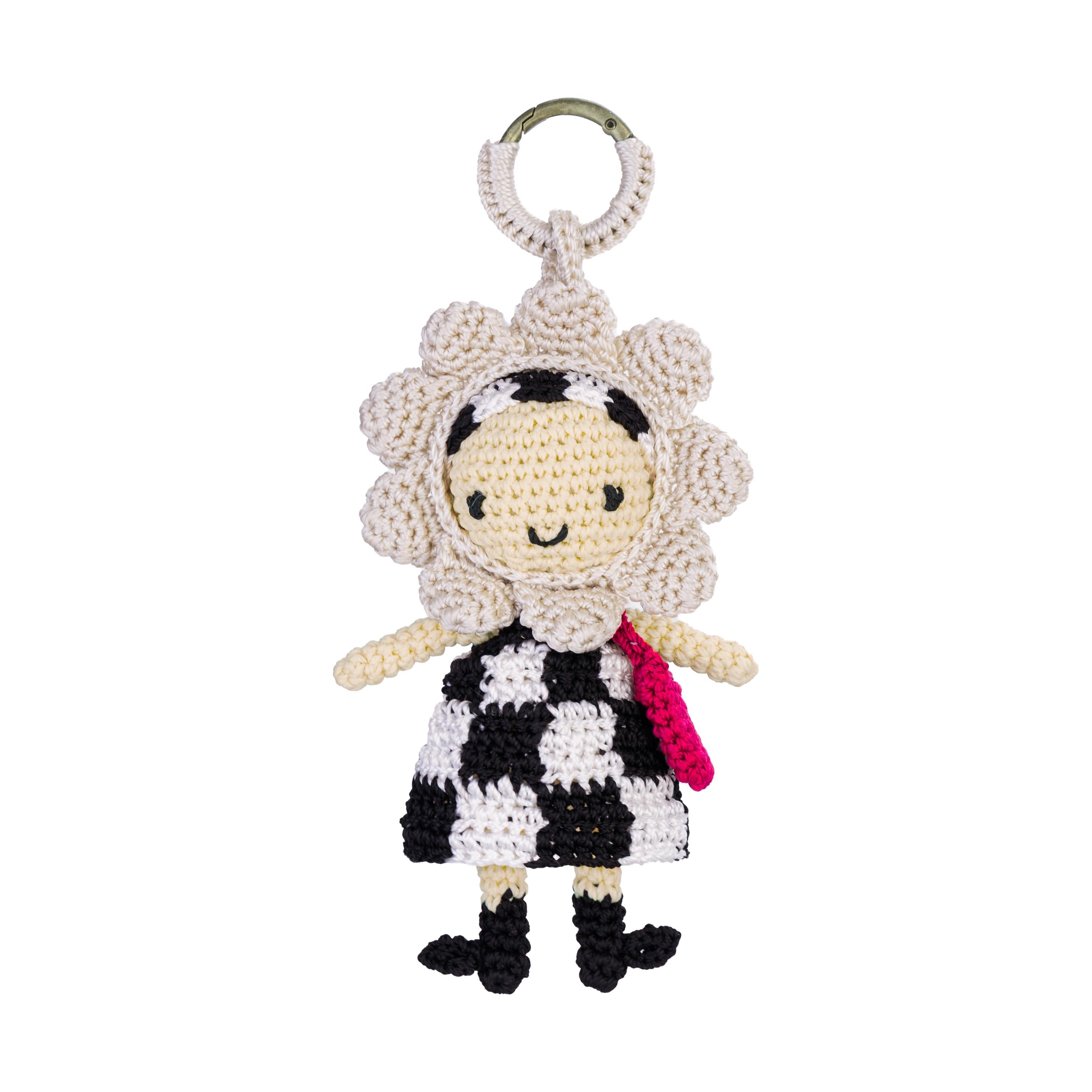 The Sak Sunbudz Sunflower Dangle - Hand Crochet - Bee-Bee