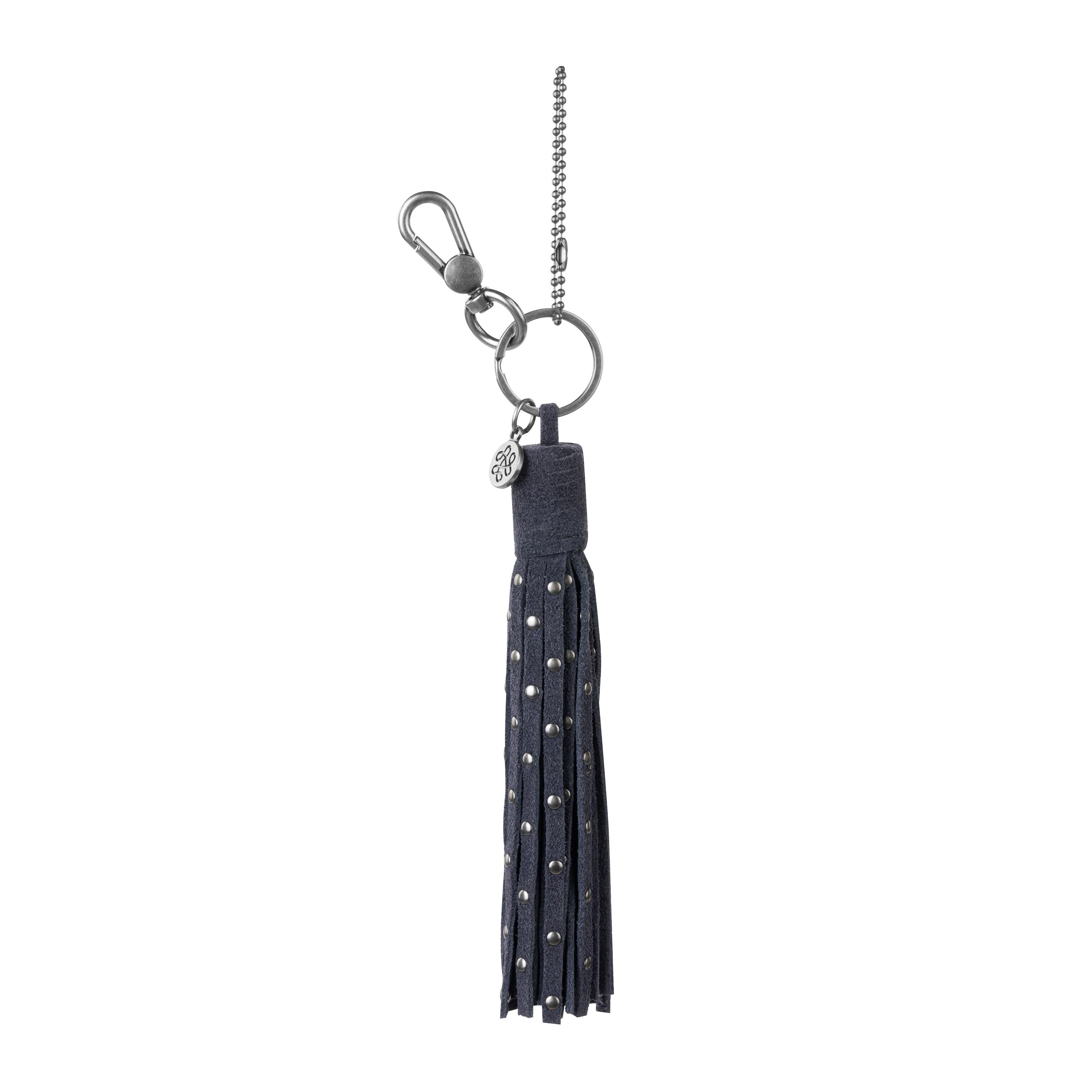 The Sak Birch Tassel Dangle - Leather - Storm Grey Stud Suede