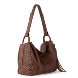 The Sak Los Feliz Hobo - Leather - Whiskey Gold Stud