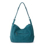 The Sak Los Feliz Hobo - Leather - Deep Teal Suede