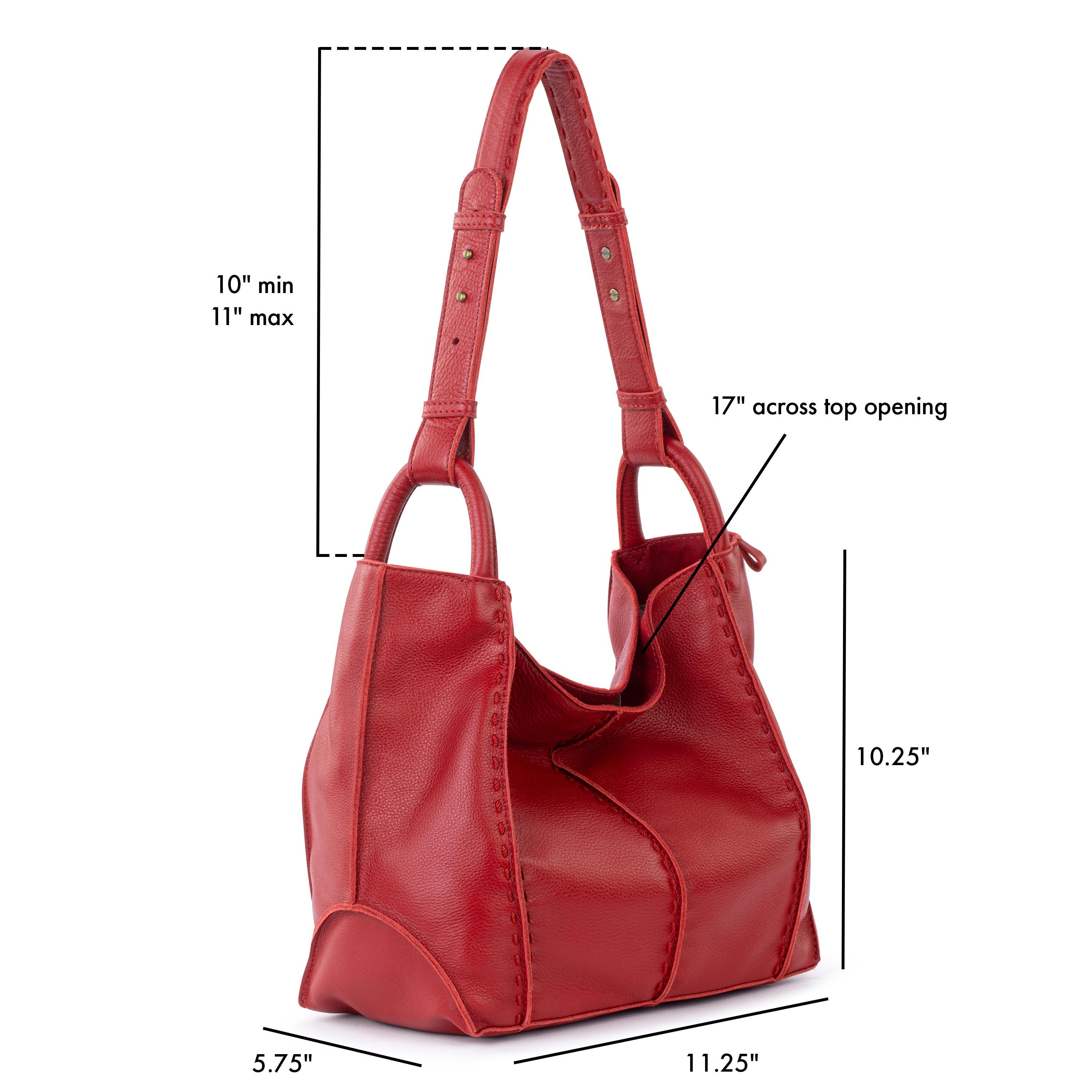 The Sak Los Feliz Medium Tote - Leather - Scarlet