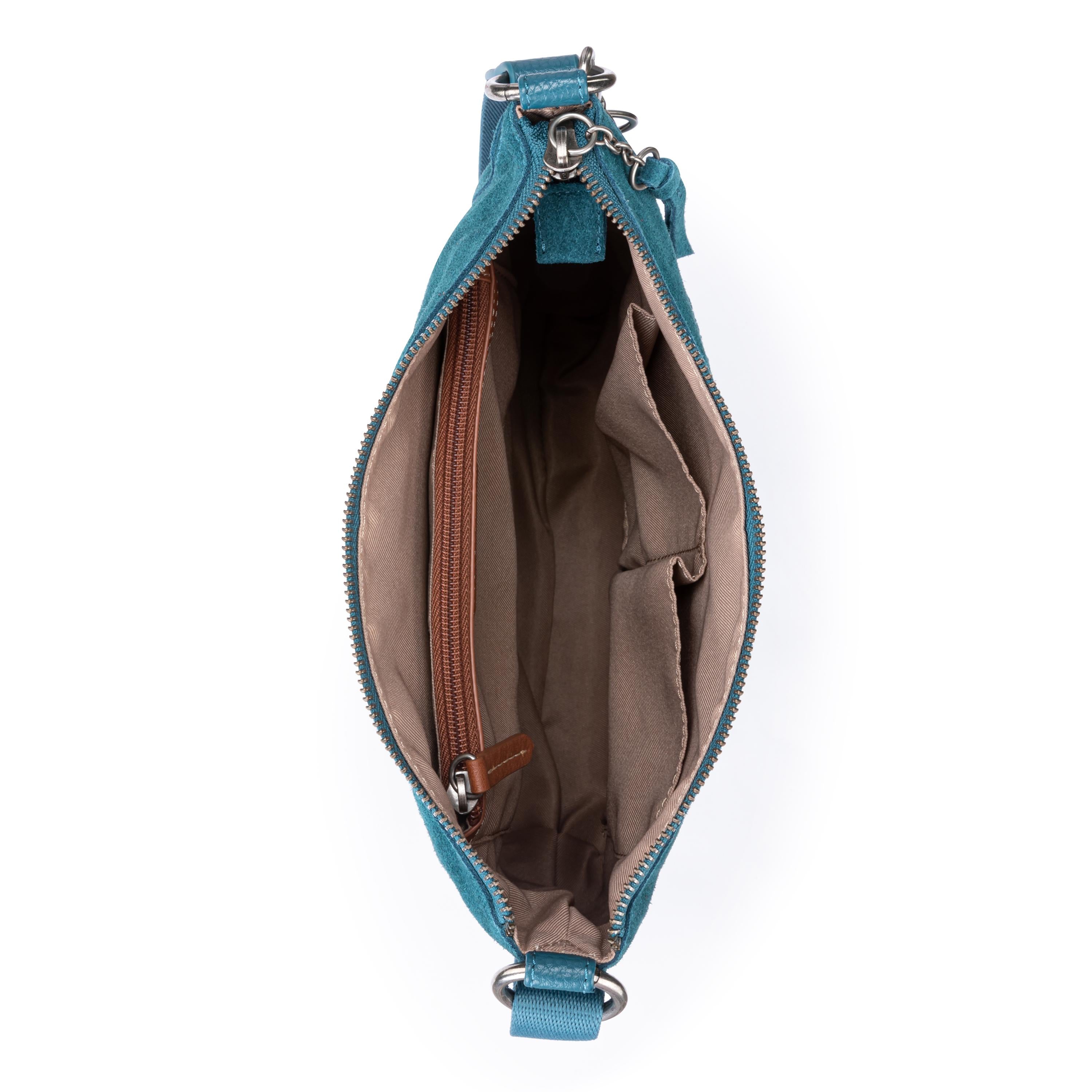 The Sak Lucia Crossbody - Leather - Deep Teal Suede