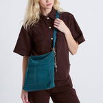 The Sak Lucia Crossbody - Leather - Deep Teal Suede