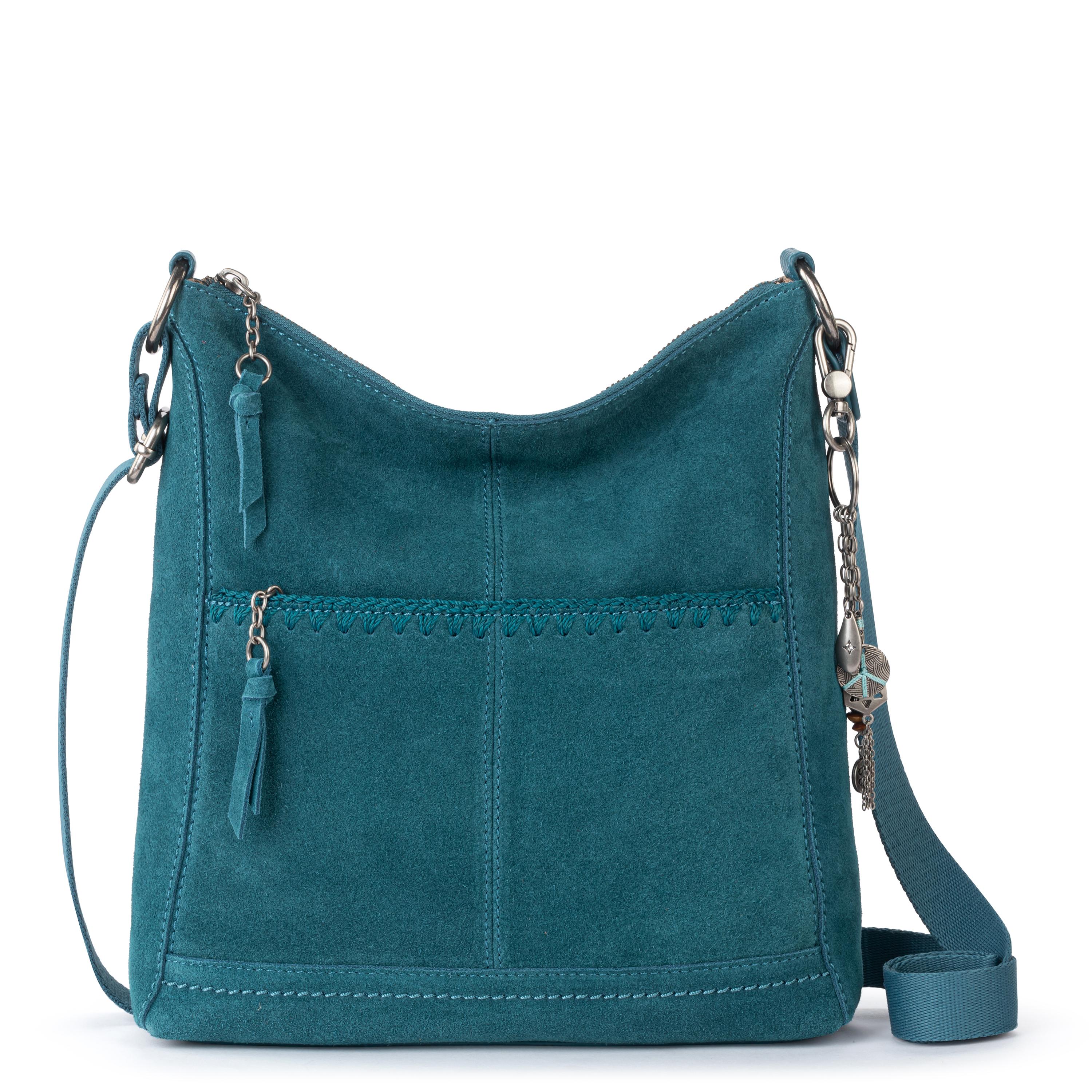The Sak Lucia Crossbody - Leather - Deep Teal Suede