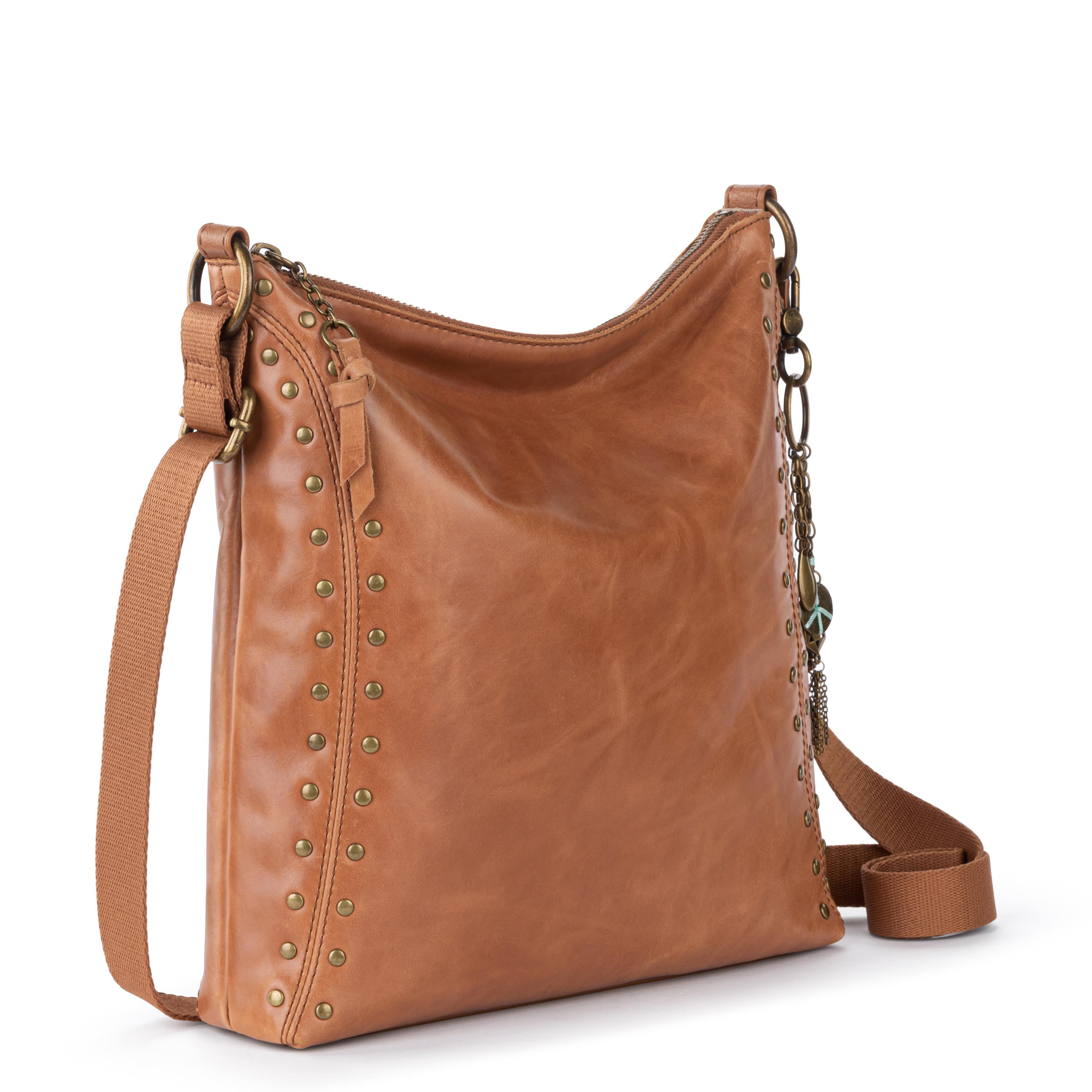 The Sak Lucia Crossbody - Leather - Tobacco Gold Stud