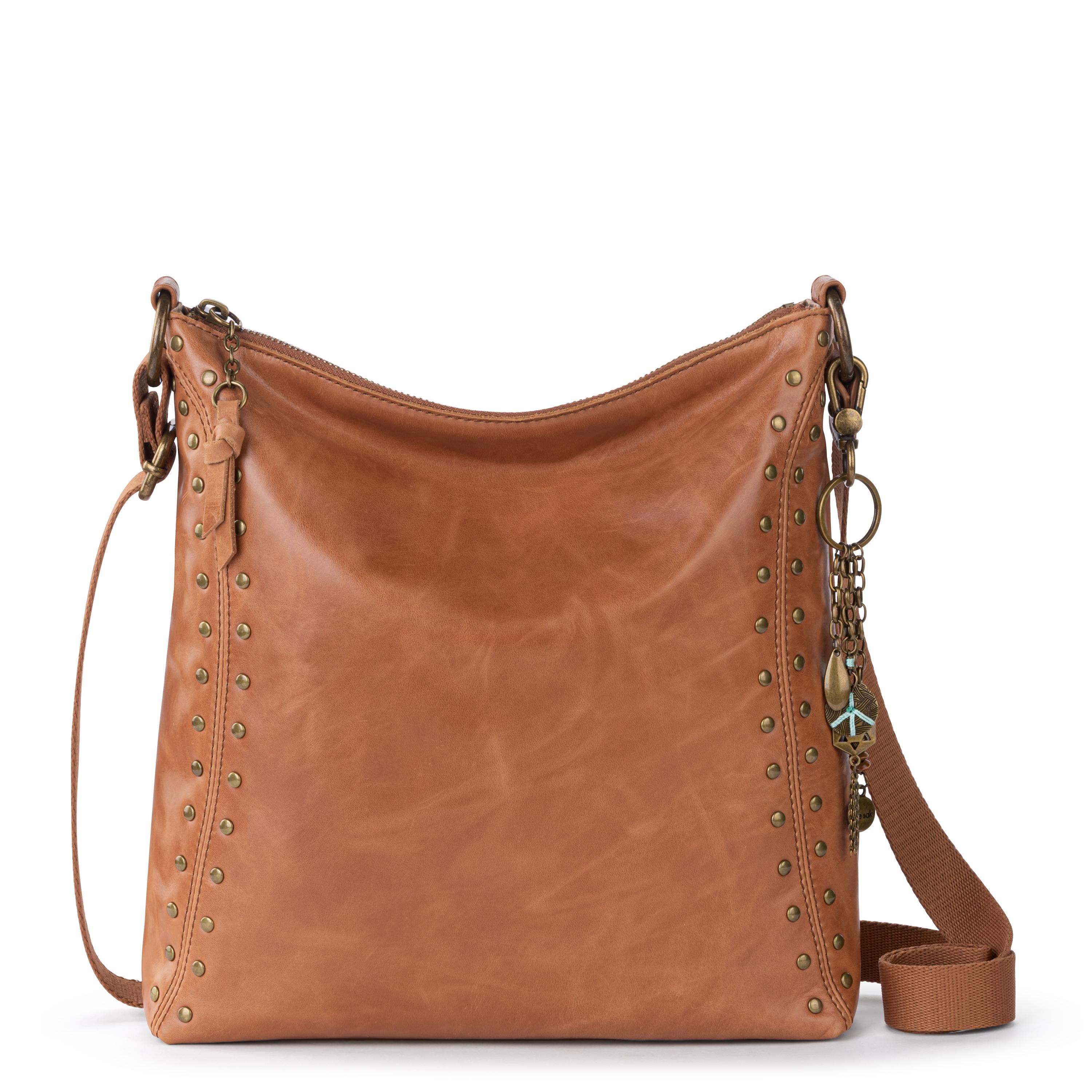 The Sak Lucia Crossbody - Leather - Tobacco Gold Stud