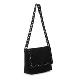 The Sak Marlow Flap Shoulder - Leather - Black Suede Belt