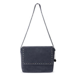 The Sak Marlow Flap Shoulder - Leather - Storm Grey Suede Belt