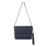 The Sak Marlow Flap Shoulder - Leather - Storm Grey Suede Belt