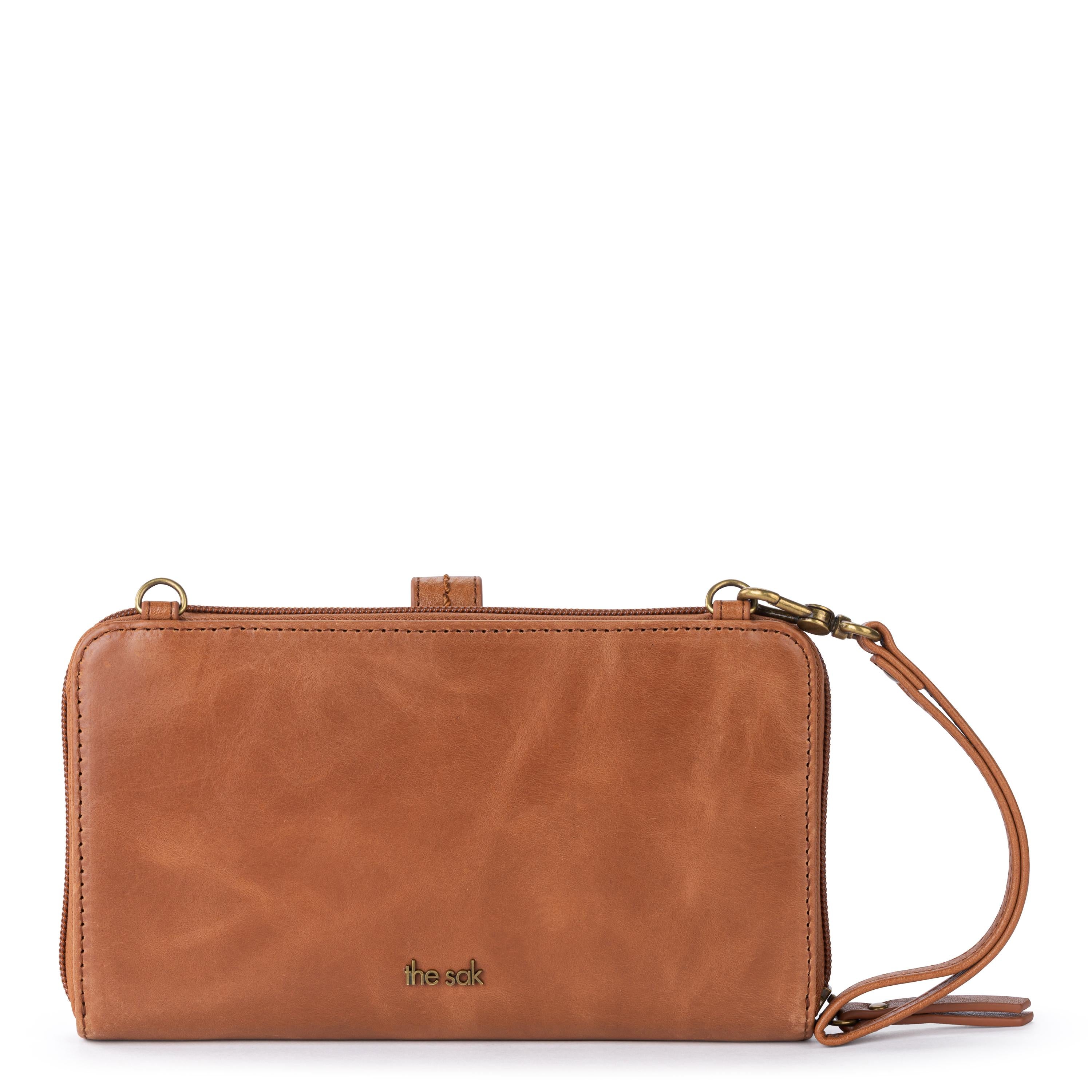 The Sak Iris Smartphone Wallet - Leather - Tobacco Gold Stud