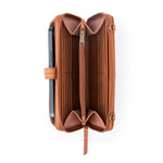 The Sak Iris Smartphone Wallet - Leather - Tobacco Gold Stud