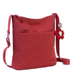 Sakroots Banyan Basic Crossbody - EcoTwill - Crimson Flower Blossom Quilted