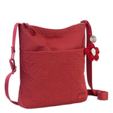 Sakroots Banyan Basic Crossbody - EcoTwill - Crimson Flower Blossom Quilted