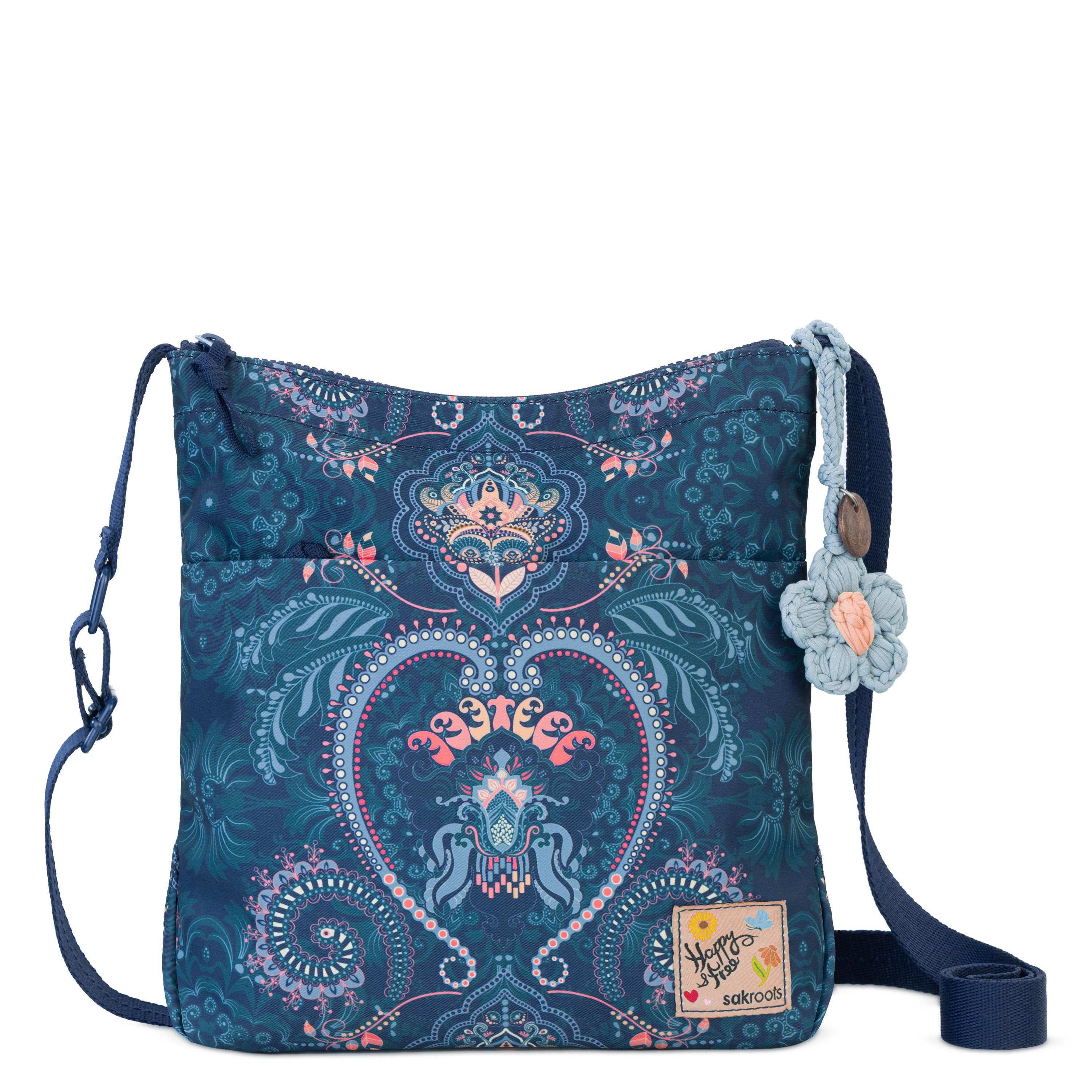 Sakroots Banyan Basic Crossbody - EcoTwill - Midnight Damask