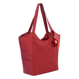 Sakroots Roma Large Tote - EcoTwill - Crimson Flower Blossom Quilted