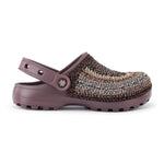 The Sak Bolo Clog - Hand Crochet - Aspen Stripe