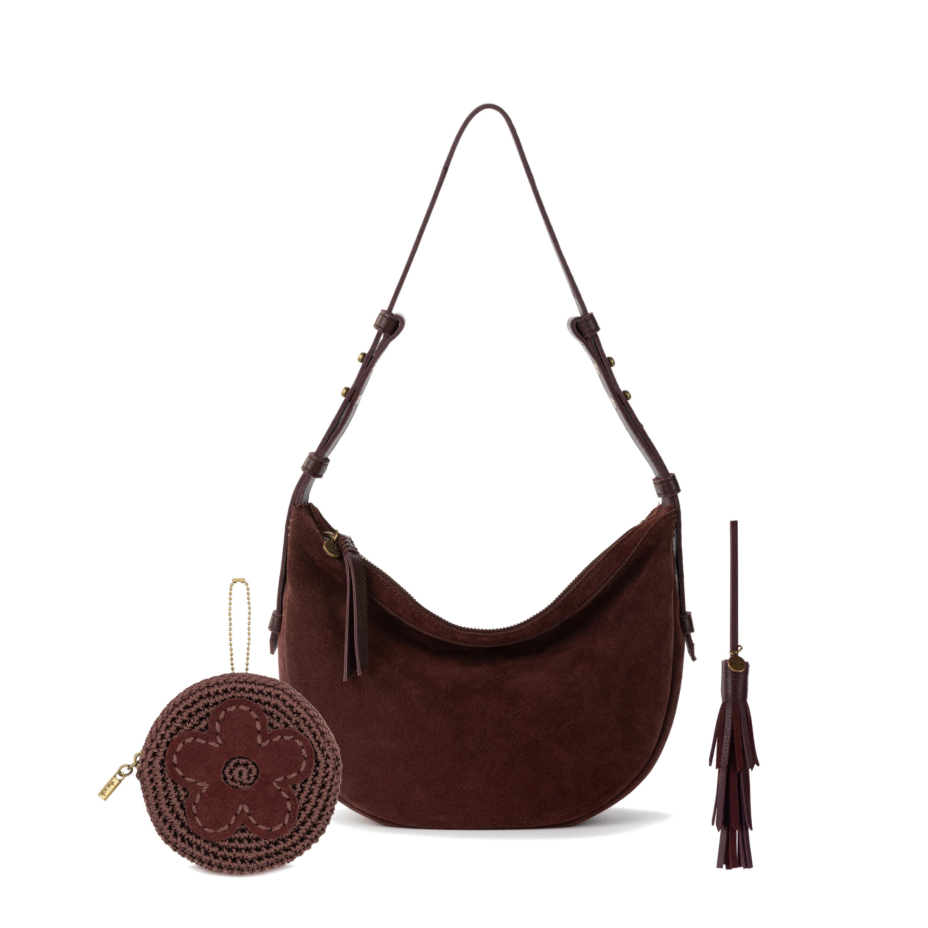 The Sak Tess Shoulder Bag and Circle Coin Pouch 3 Piece Set