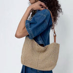 The Sak Los Feliz Medium Tote - Hand Crochet - Bamboo Static