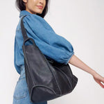 The Sak Los Feliz Large Tote - Leather - Black Pebble