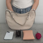 The Sak Tess Shoulder Bag - Leather - Stone